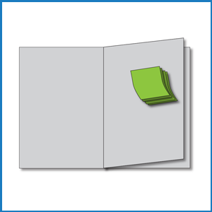 Post-it ¦ Combinaison table des matières ou publicité